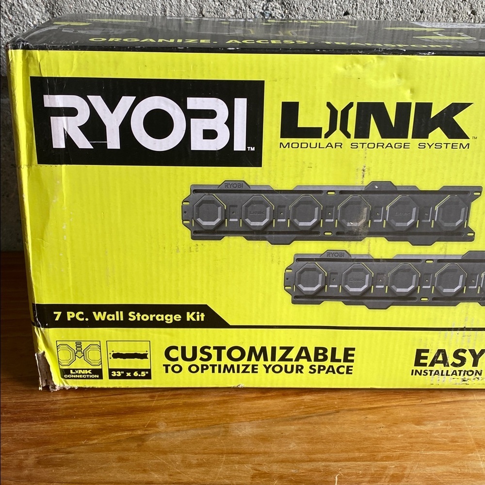 🆕 Ryobi Link Modular 7pc Storage System